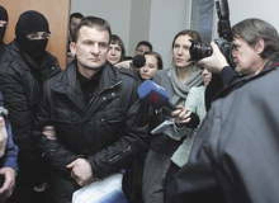 Владимир Вашкевич во время выбора меры пресечения.