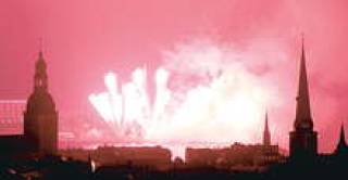 Праздничный салют 18 ноября 2006 года.
