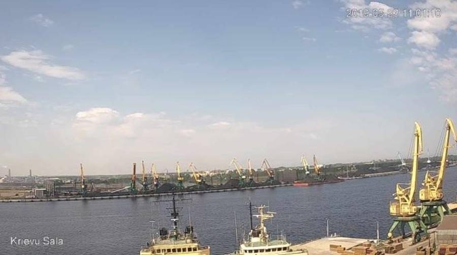 В Рижском порту существенно снизился объем переваленных грузов