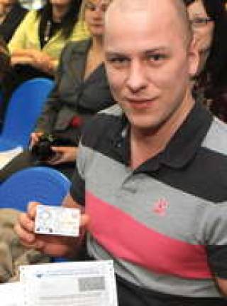 Олимпийская надежда Латвии Вадим Василевскис свою ID-карту уже получил.