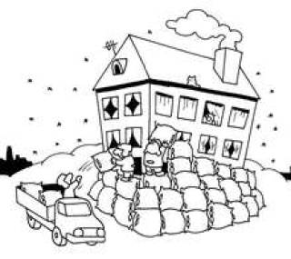 Дома греют воздух