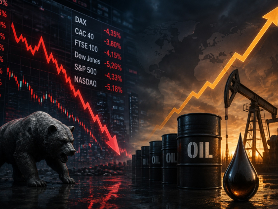 Рынки падают, нефть растёт: инвесторы реагируют на напряженность на Ближнем Востоке
