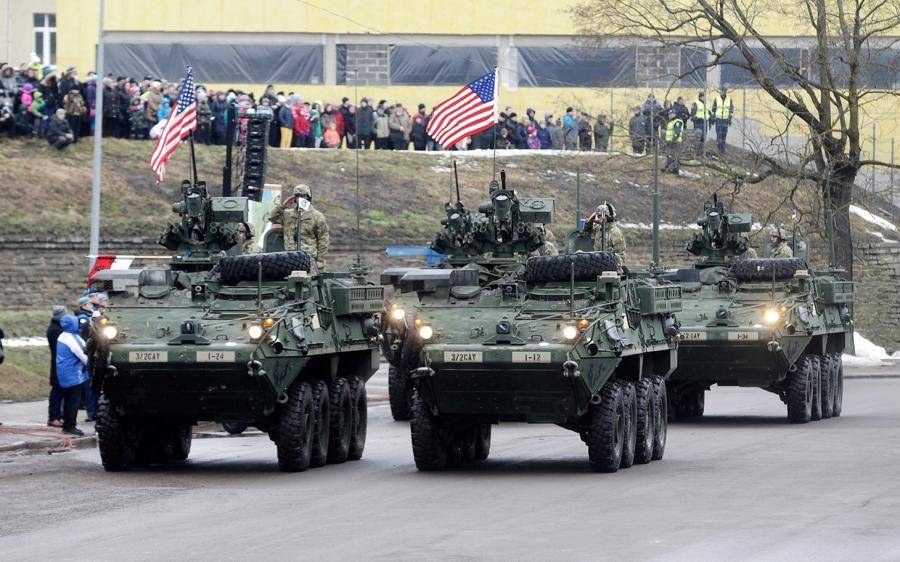 Армия США на улицах эстонских городов.