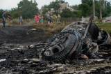 Место крушения Boeing 777 Malaysia Airlines под Донецком