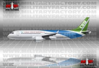 Самолет С919 пока существует только в чертежах.