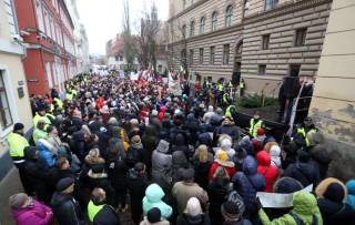 В акции протеста медиков участвовали 500 человек