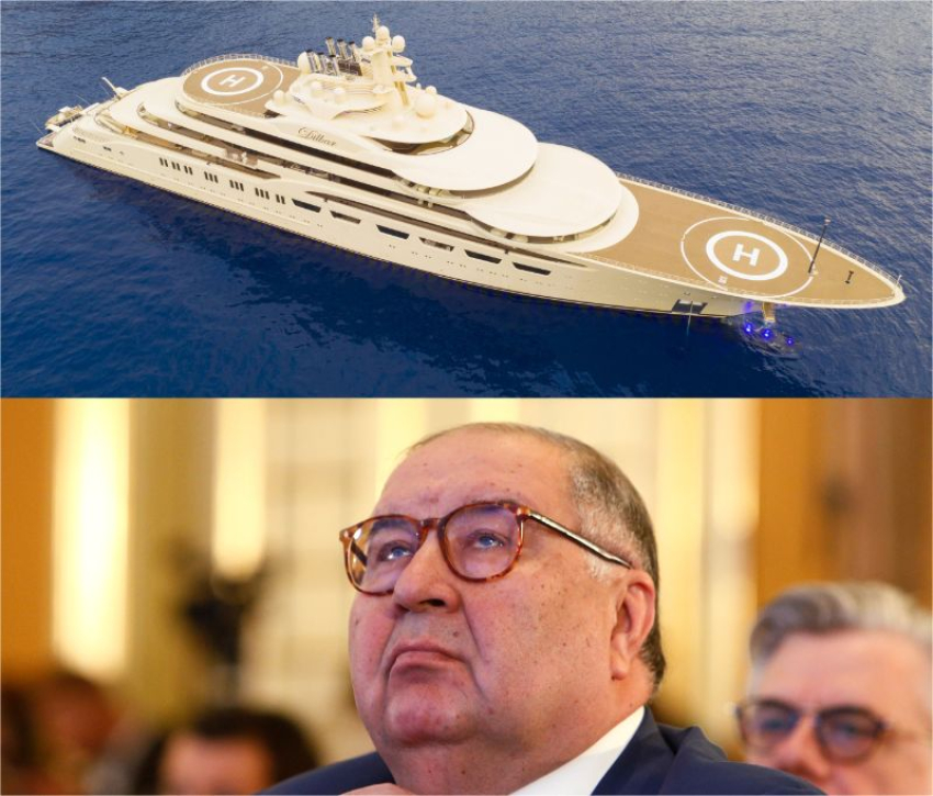 В Германии конфискована супер яхта российского миллиардера Алишера Усманова