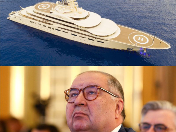 В Германии конфискована супер яхта российского миллиардера Алишера Усманова