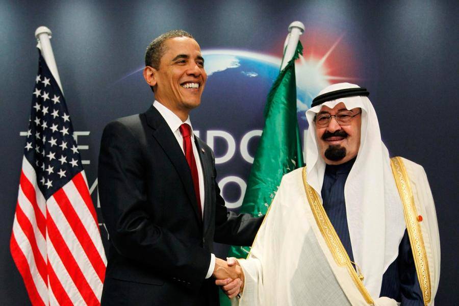 Президент США Барак Обама и король Саудовской Аравии Салман ибн Абдель Азиз Аль Сауд.  