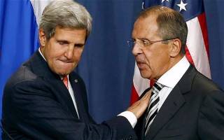 Госсекретарь США Джон Керри и министр иностранных дел России Сергей Лавров.