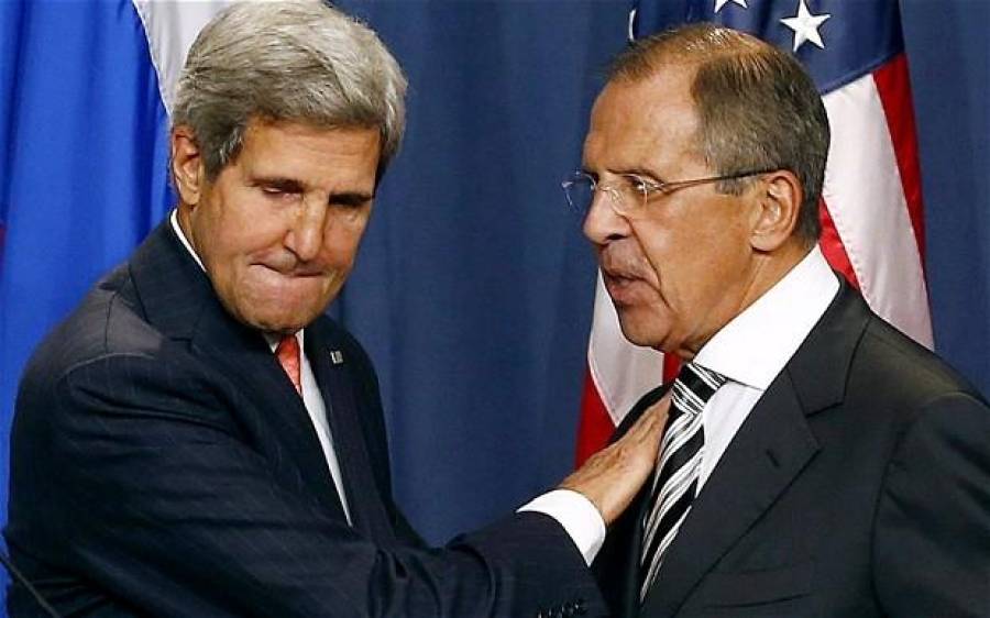 Госсекретарь США Джон Керри и министр иностранных дел России Сергей Лавров.