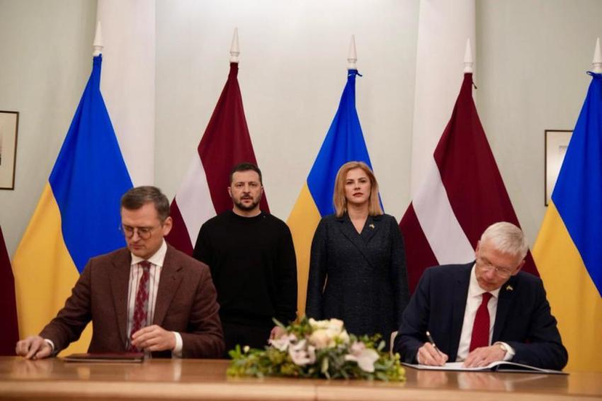 Министры иностранных дел Латвии и Украины подписали договор о техническом и финансовом сотрудничестве между странами