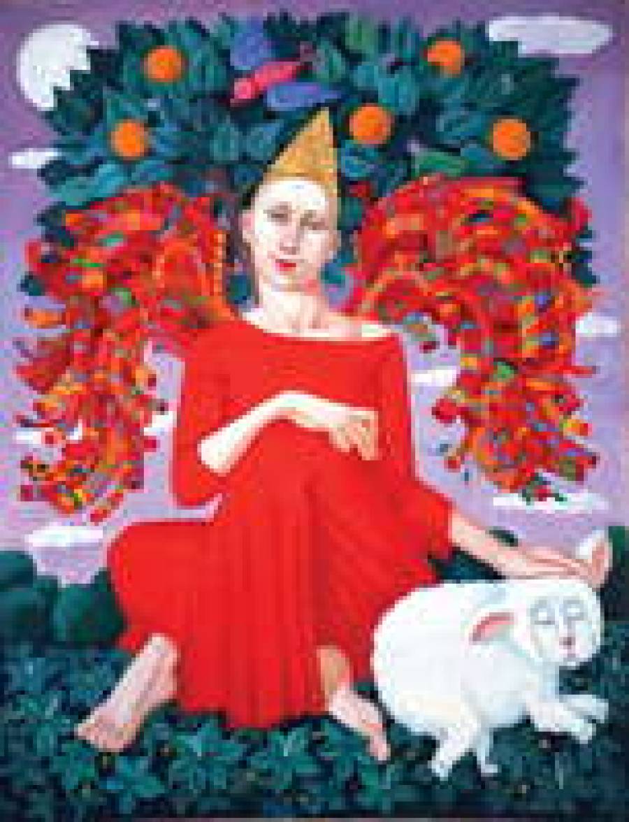 &quot;Красный ангел&quot; Валерии Шуваловой. Холст, масло, 2002 год.