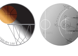 Банк Латвии выпустит посвящённую баскетболу монету