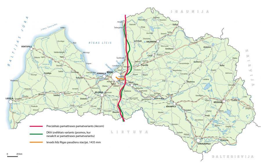 Скоростная Rail Baltica пройдет мимо Риги