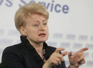Грибаускайте: падение рубля показало, что санкции против России начинают действовать