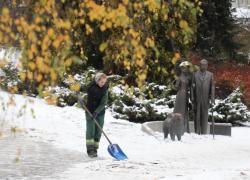 Ряду рижан придется чистить тротуары возле своего дома последнюю зиму