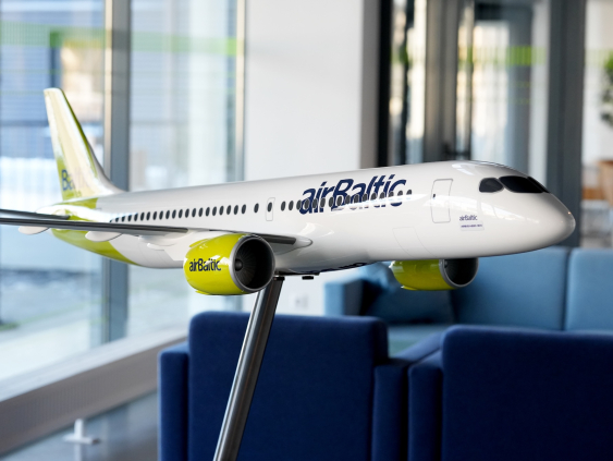 airBaltic подала заявку на регистрацию товарного знака швейцарской дочерней компании