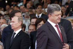 Президент России Владимир Путин (слева) и президент Украины Петр Порошенко (справа) пока не сильны в успешной коммуникации.