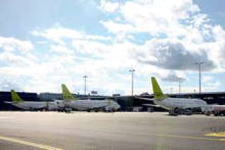 airBaltic попал в бурю