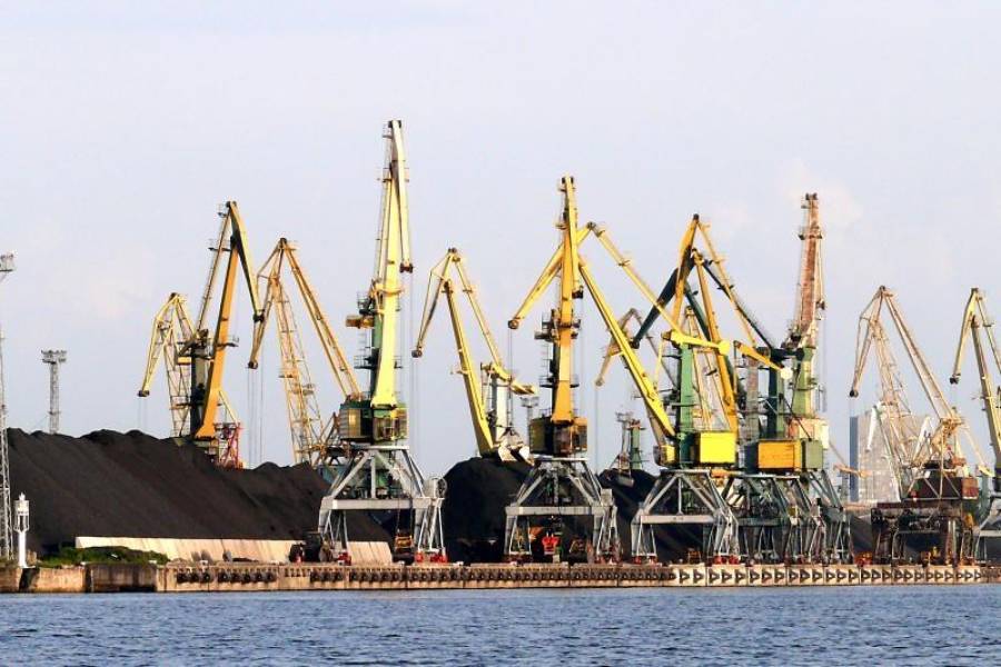 В Рижском порту в первом квартале перевалено на 1,6% больше грузов