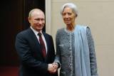 Владимир Путин и Кристин Лагард.
