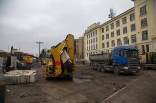 Строительные работы уже идут.