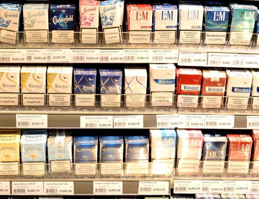 В прошлом году из Латвии вывезено на 5,8% меньше сигарет