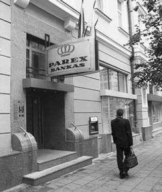 Банк Литвы предупредил Parex bankas