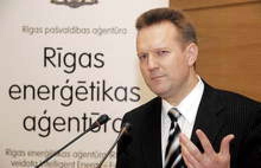 Бывший глава Коммунального комитета Рижской думы Ивар Гатерс с помпой выступал на открытии Рижского энергетического агентства (REA).