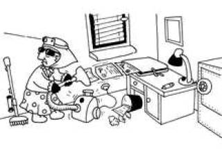 Джеймс Бонд со шваброй