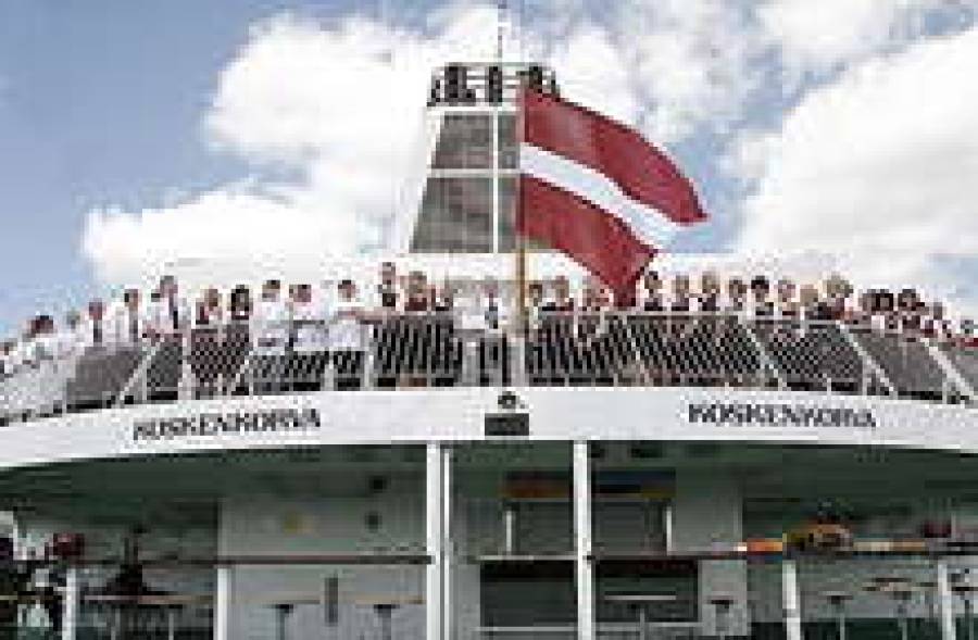 Церемония презентации парома Romantika.