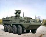 Сейчас в Латвии размещены боевые бронированные машины Stryker.