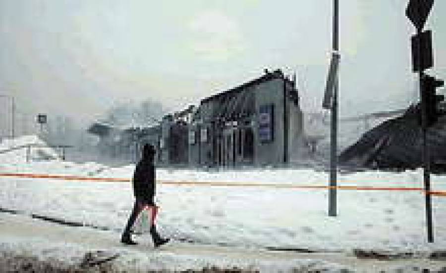 Пожар уничтожил "Глобус"