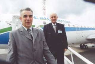  Исполнительный директор LatCharter В.ЛИТАНСКИЙ и президент Ю.РУБЕНЧИК.