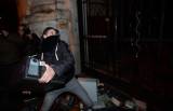Один из противников введения налога на интернет во время массовых протестов в Будапеште