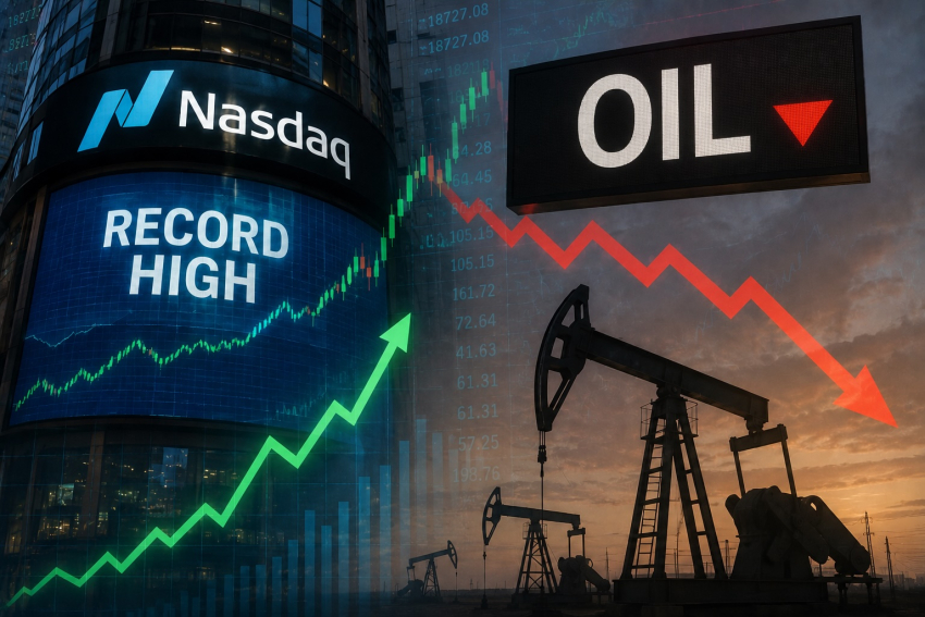 Nasdaq обновил рекорд, нефть дешевеет: рынки ждут переговоров США и Китая