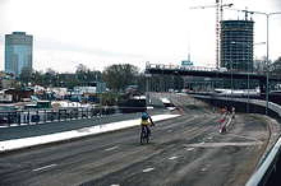 Развязка у Вантового моста обретает очертания