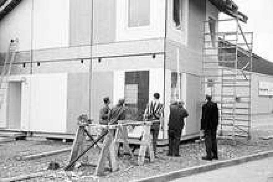 Дом-конструктор собирается за короткий срок.