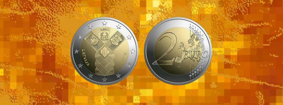 Банк Латвии на этой неделе выпустит в обращение комплект монет &quot;5 лет в еврозоне&quot;