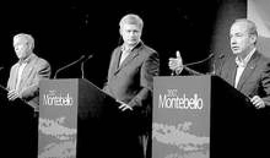 Президент США Дж.Буш, канадский премьер Ст.Харпер и мексиканский глава Ф.Кальдерон встретились в Монтебелло (Канада).