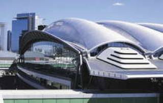 Комплекс, подобный выставочному центру во Франкфурте (на снимке), может появиться и в Риге.