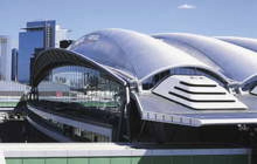 Комплекс, подобный выставочному центру во Франкфурте (на снимке), может появиться и в Риге.