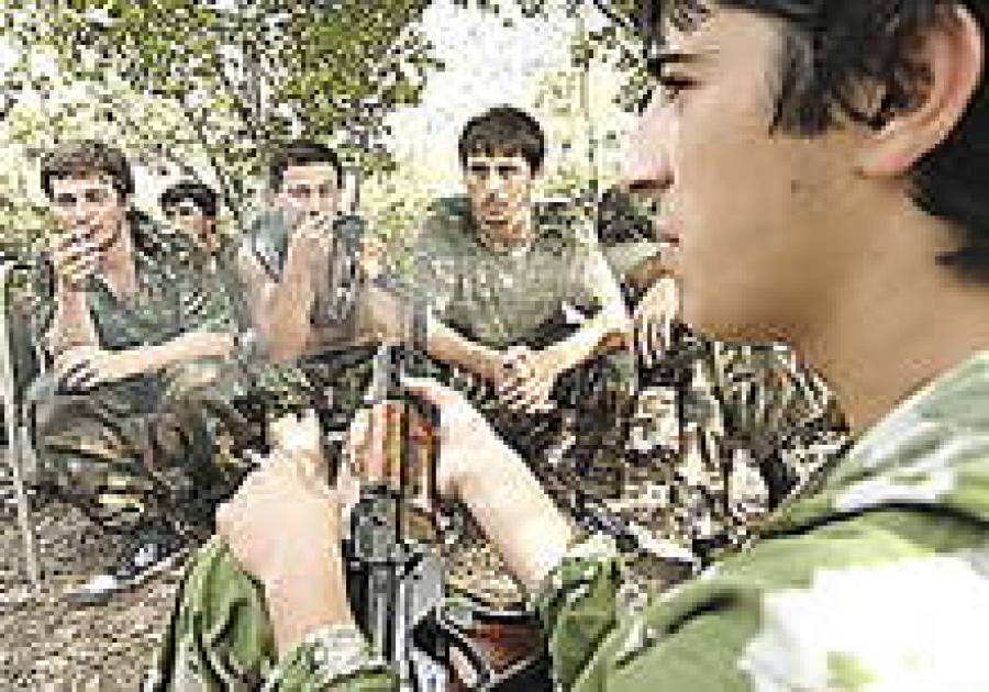 Над Кодори — абхазский флаг