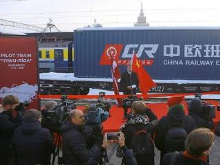 Латвия направила второй контейнерный поезд в Китай