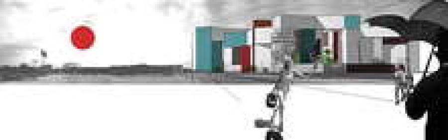 Восемь зданий в виде восьмерки