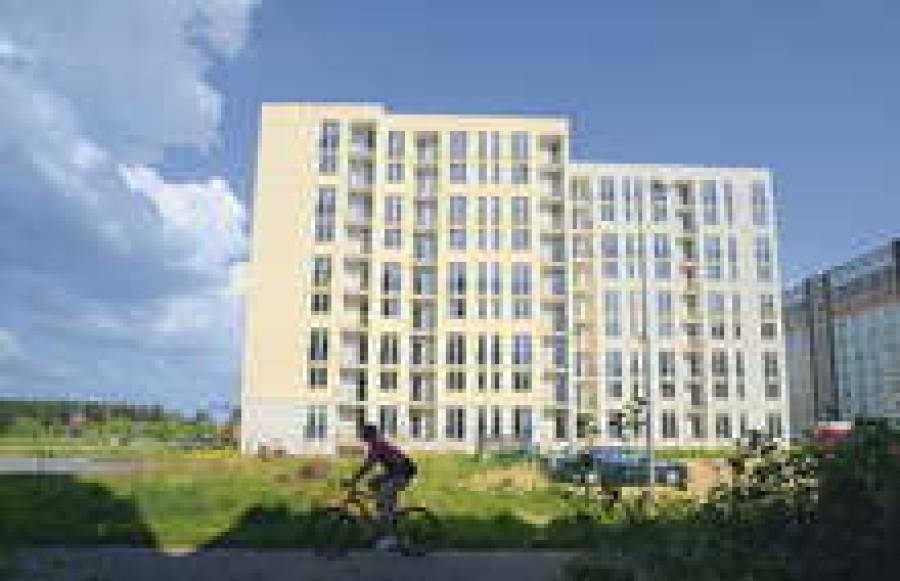 Квартиры в  комплексе Dzimtā sēta с  серой отделкой не привлекли покупателей.