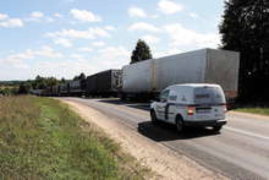 Литовские водители ждут прохождения латвийско-российской границы по 5&ndash;7 суток.