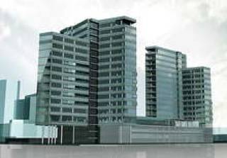 Проект офисного комплекса на Луцавсале, реализацией которого занимается компания ELL NekustЊmie čpaњumi.