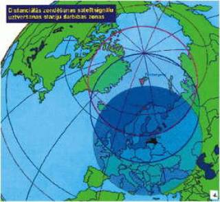  Зона видимости нашей антенны — вся Европа. 
